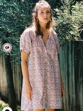 Libby Lounge Dress - Cotton - Floret